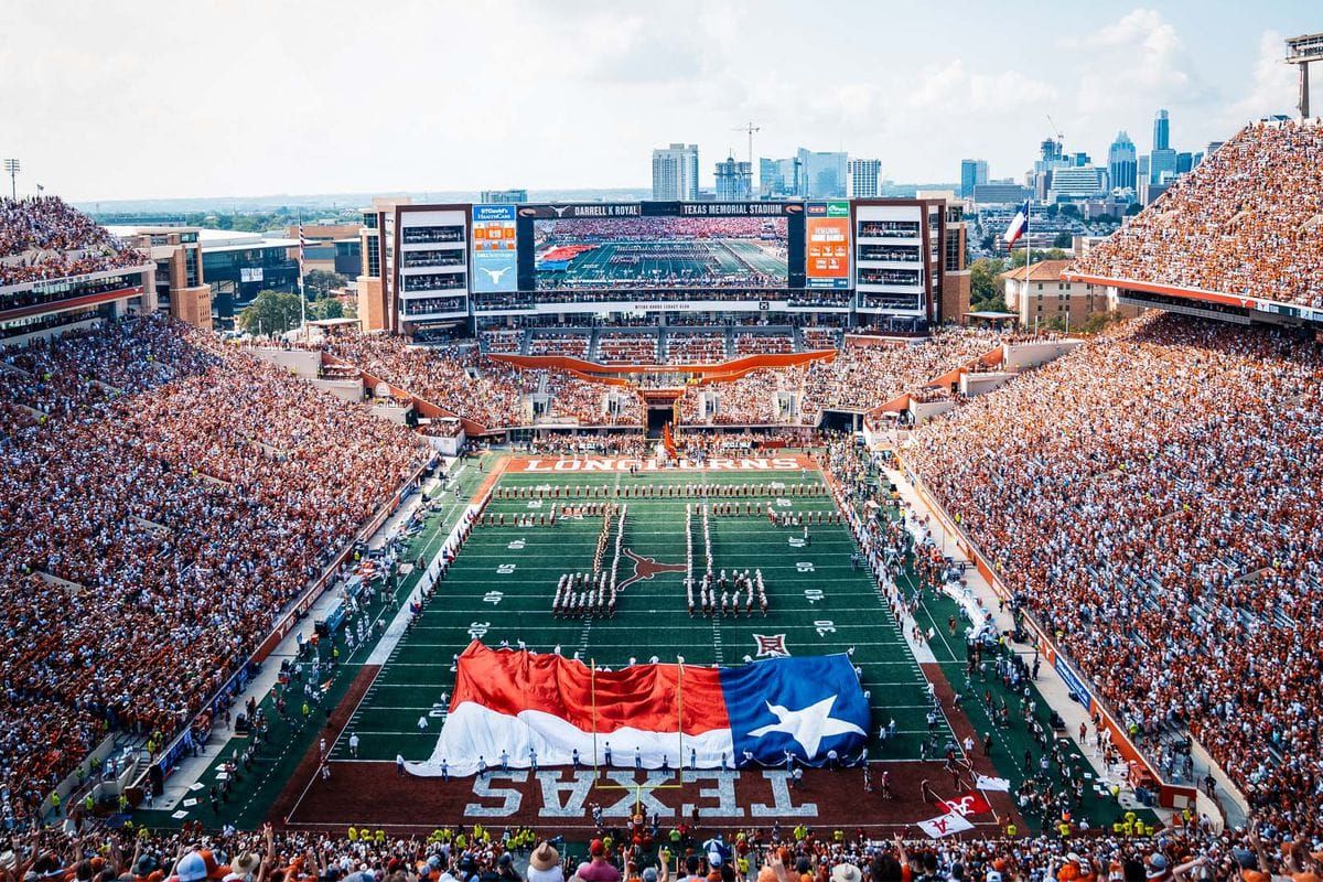 A picture of the iconic UT football stadium