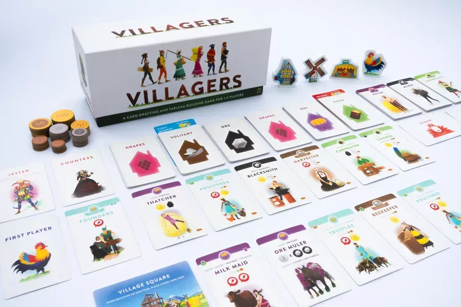 Card art displayed for the game Villagers