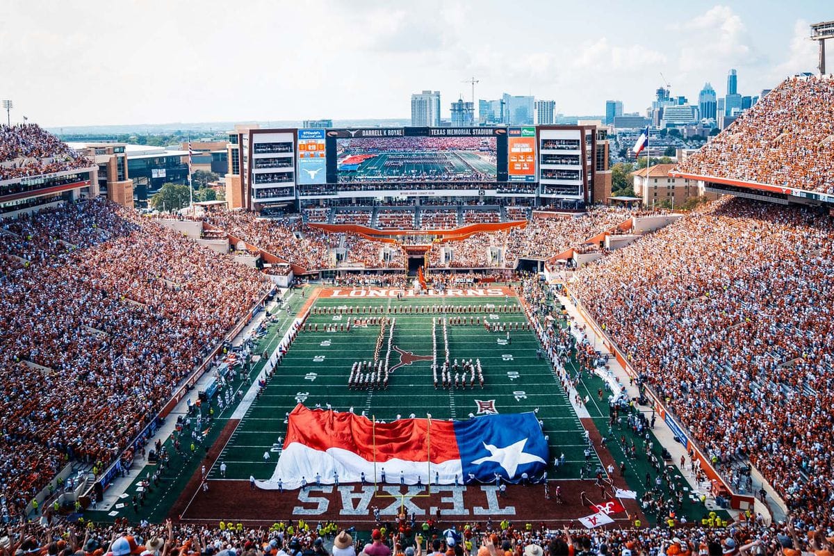 A picture of the iconic UT football stadium
